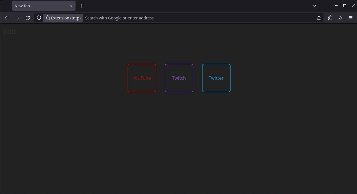 TNTP New tab page