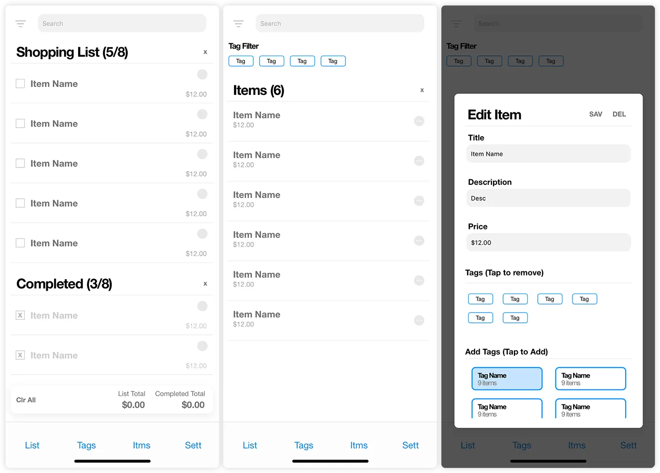 Swift Shop Prototypes